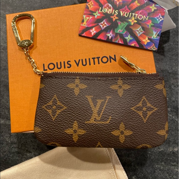 Louis Vuitton Accessories - AUTHENTIC LOUIS VUITTON KEY POUCH BROWN MONOGRAM